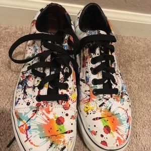 Vans paint splatter
